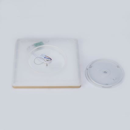 Brilagi - Luminaria LED para baño ULTRA SLIM LED/24W/230V 42x42 cm dorada IP54