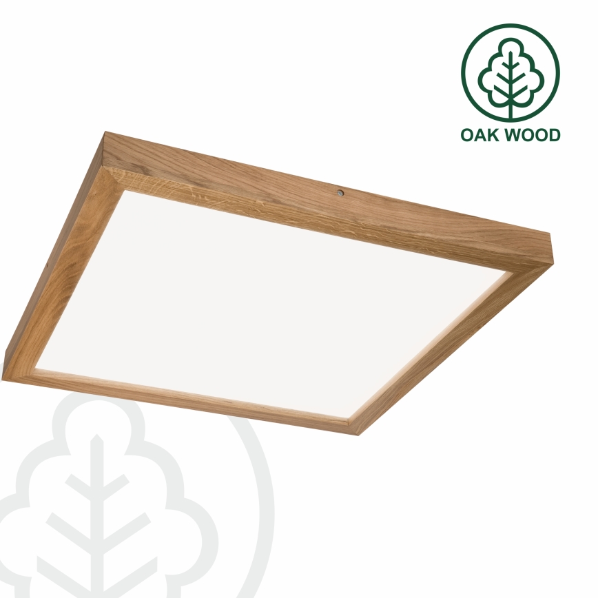Brilagi - Lámpara de techo LED para baño WOODY FRAME LED/40W/230V 60x60 cm IP44 roble