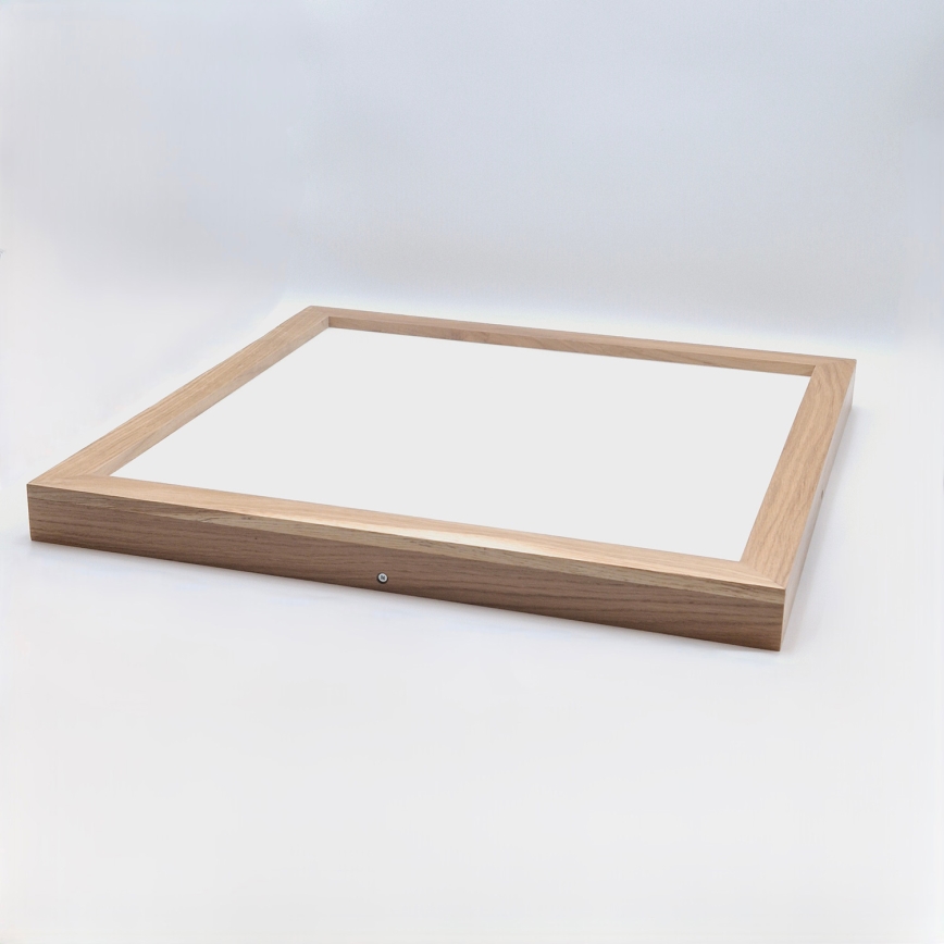 Brilagi - Lámpara de techo LED para baño WOODY FRAME LED/40W/230V 60x60 cm IP44 roble