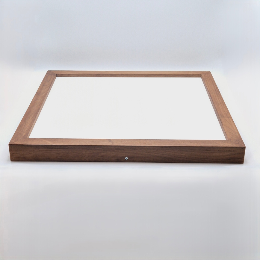 Brilagi - Plafón LED para baño WOODY FRAME LED/40W/230V 60x60 cm IP44 roble-cerezo