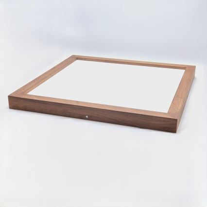 Brilagi - Plafón LED para baño WOODY FRAME LED/40W/230V 60x60 cm IP44 roble-cerezo