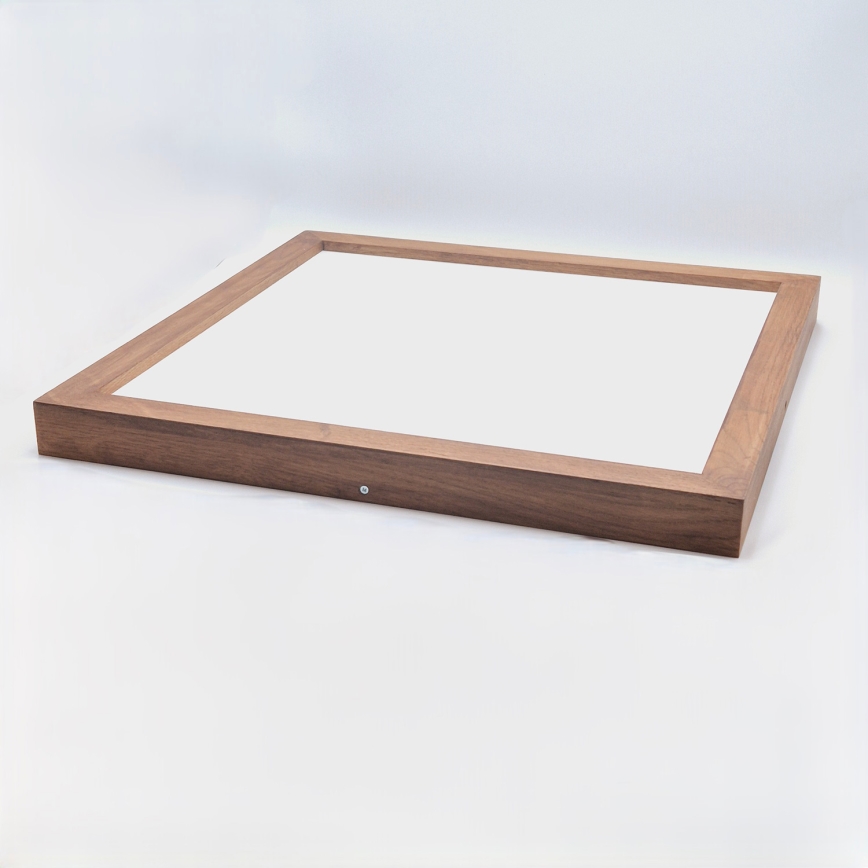 Brilagi - Plafón LED para baño WOODY FRAME LED/40W/230V 60x60 cm IP44 roble-cerezo