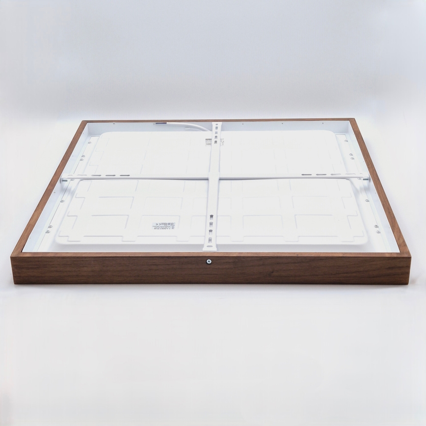 Brilagi - Plafón LED para baño WOODY FRAME LED/40W/230V 60x60 cm IP44 roble-cerezo