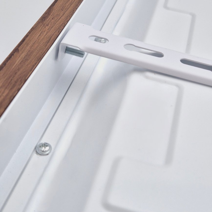 Brilagi - Plafón LED para baño WOODY FRAME LED/40W/230V 60x60 cm IP44 roble-cerezo