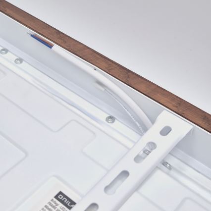 Brilagi - Plafón LED para baño WOODY FRAME LED/40W/230V 60x60 cm IP44 roble-cerezo