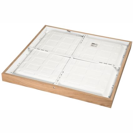 Brilagi - Luminaria de techo LED para baño WOODY FRAME LED/50W/230V 60x60 cm IP44 roble