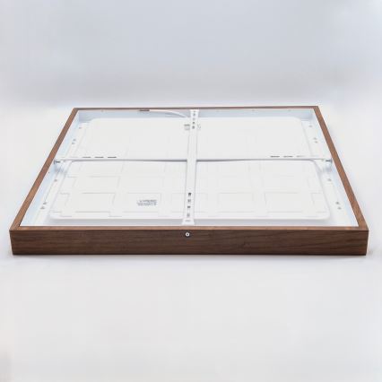Brilagi - Plafón LED de techo para baño WOODY FRAME LED/50W/230V 60x60 cm IP44 roble cerezo