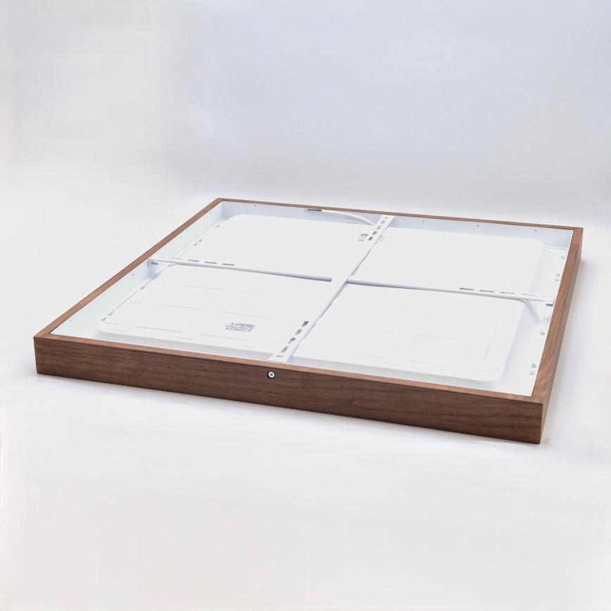 Brilagi - Plafón LED de techo para baño WOODY FRAME LED/50W/230V 60x60 cm IP44 roble cerezo