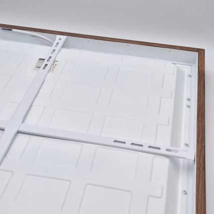 Brilagi - Plafón LED de techo para baño WOODY FRAME LED/50W/230V 60x60 cm IP44 roble cerezo