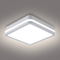 Brilagi - Luminaria LED para exterior BENE, 24 W, 230 V, 26 x 26 cm, blanca, IP54