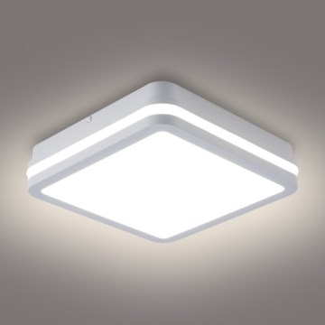 Brilagi - Luminaria LED para exterior BENE, 24 W, 230 V, 26 x 26 cm, blanca, IP54