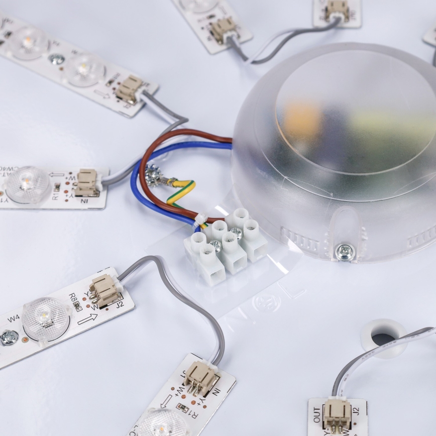 Brilagi - Plafón LED regulable ALSON LED/72W/230V 3000-6500K, roble, Ø 78 cm + mando a distancia