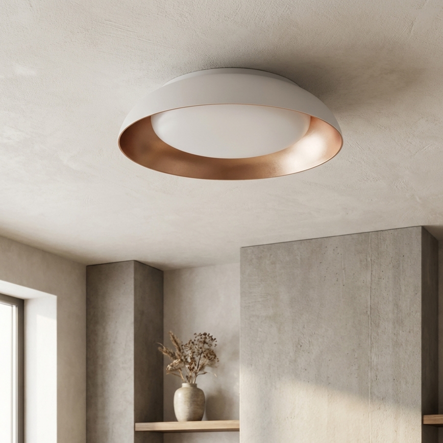 Plafón LED regulable ALVA LED/48W/230V 3000-6500K diámetro 51 cm blanco + mando a distancia