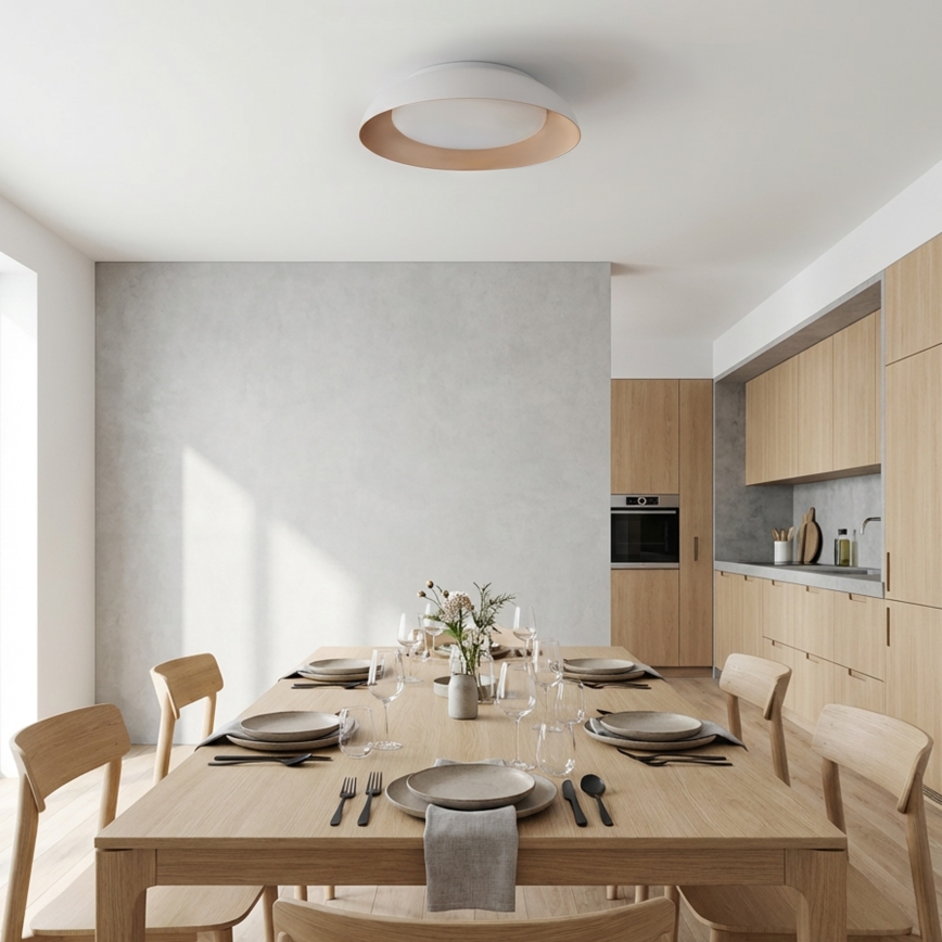 Plafón LED regulable ALVA LED/48W/230V 3000-6500K diámetro 51 cm blanco + mando a distancia