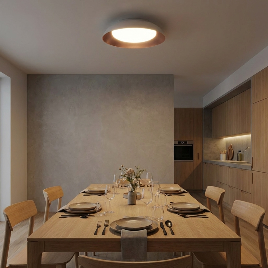 Plafón LED regulable ALVA LED/48W/230V 3000-6500K diámetro 51 cm blanco + mando a distancia