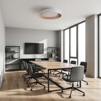 Plafón LED regulable ALVA LED/48W/230V 3000-6500K diámetro 51 cm blanco + mando a distancia