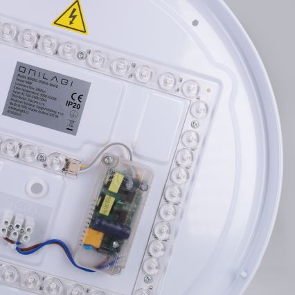 Plafón LED regulable ALVA LED/48W/230V 3000-6500K diámetro 51 cm blanco + mando a distancia