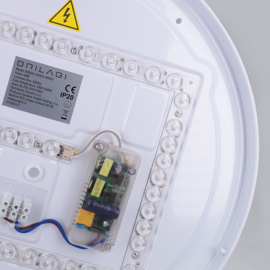 Plafón LED regulable ALVA LED/48W/230V 3000-6500K diámetro 51 cm blanco + mando a distancia