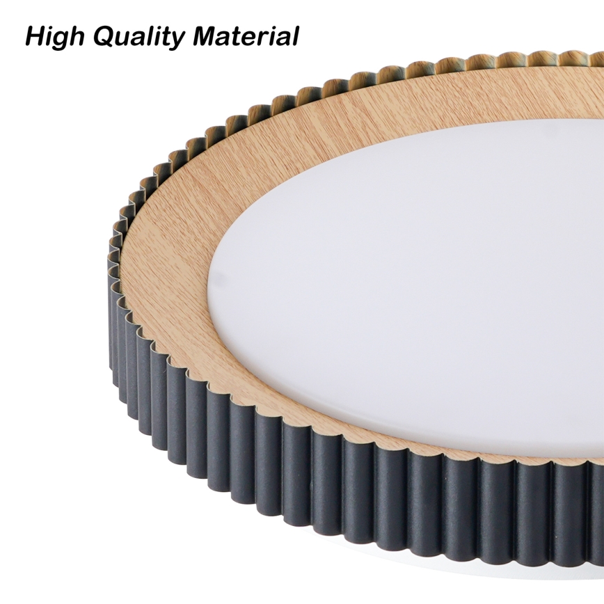 Brilagi - Lámpara de techo LED regulable NEXO LED/48W/230V 3000-6000K negra Ø 43 cm + mando a distancia
