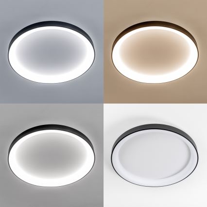 Brilagi - Luminaria de techo LED regulable FALCON II LED/108W/230V 3000-6500K diámetro 80 cm negra + mando a distancia