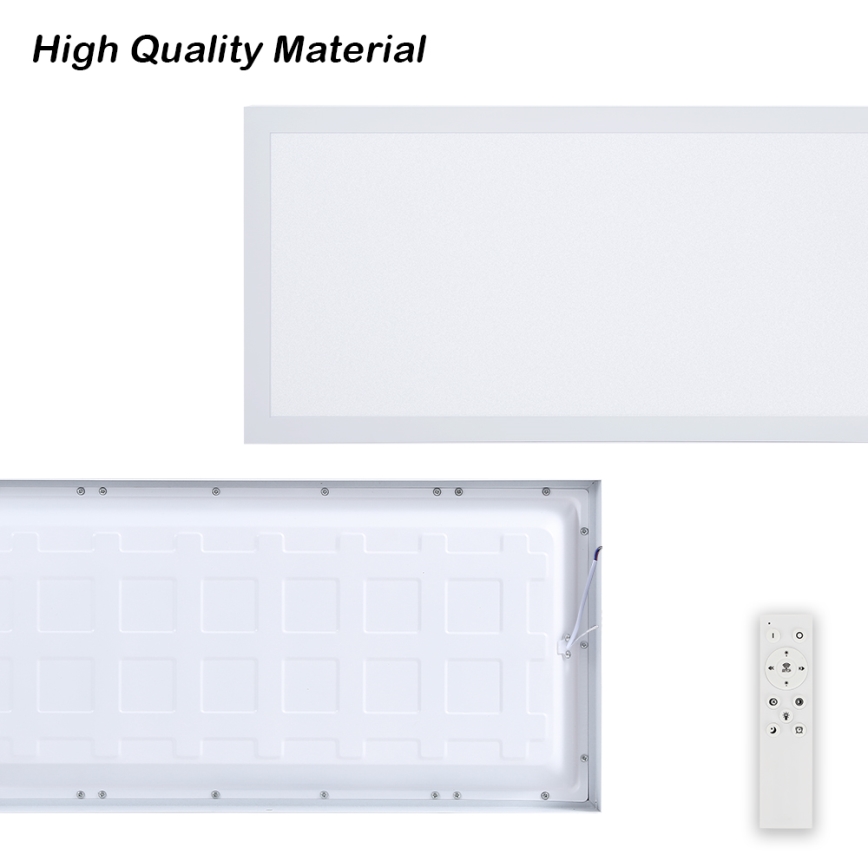 Brilagi - Lámpara de techo para baño LED regulable FRAME SMART LED/30W/230V 30x60 cm 3000-6000K IP44 blanca + mando a distancia