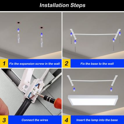Brilagi - Lámpara de techo para baño LED regulable FRAME SMART LED/30W/230V 30x60 cm 3000-6000K IP44 blanca + mando a distancia
