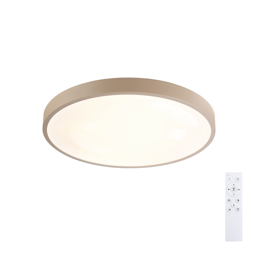 Brilagi - Luminaria de techo LED regulable GLASS POOL DOUBLE LED/48W/230V 3000-6000K 40 cm beige + mando a distancia