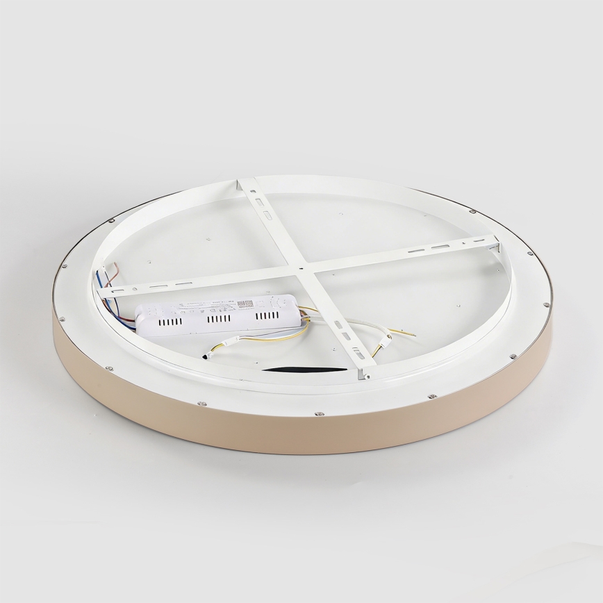 Brilagi - Luminaria de techo LED regulable GLASS POOL DOUBLE LED/48W/230V 3000-6000K 40 cm beige + mando a distancia