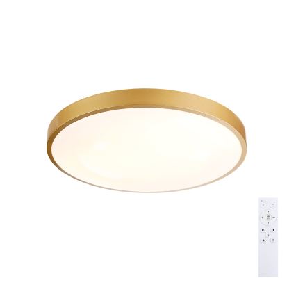Brilagi - Lámpara de techo LED regulable GLASS POOL DOUBLE LED/48W/230V 3000-6000K 40 cm dorada + mando a distancia