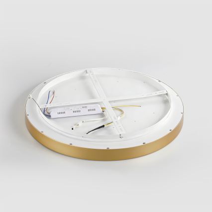 Brilagi - Lámpara de techo LED regulable GLASS POOL DOUBLE LED/48W/230V 3000-6000K 40 cm dorada + mando a distancia