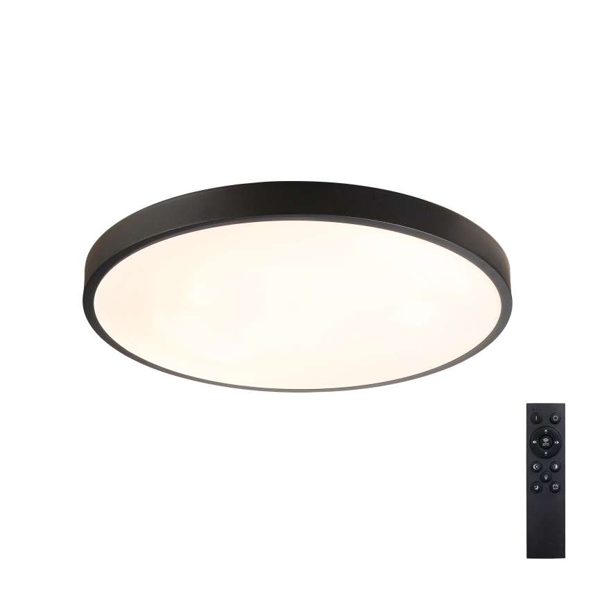 Brilagi - Luminaria LED regulable de techo GLASS POOL DOUBLE LED/60W/230V 3000-6000K 50 cm negra + mando a distancia