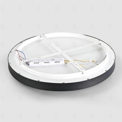 Brilagi - Luminaria LED regulable de techo GLASS POOL DOUBLE LED/60W/230V 3000-6000K 50 cm negra + mando a distancia