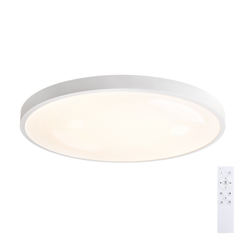 Brilagi - Lámpara de techo LED regulable GLASS POOL DOUBLE LED/80W/230V 3000-6000K 60 cm blanco + mando a distancia