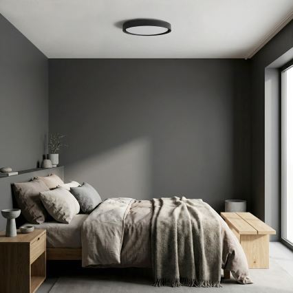 Brilagi - Lámpara de techo LED regulable MATTEO LED/48W/230V 3000-6500K Ø 41 cm negro + mando a distancia