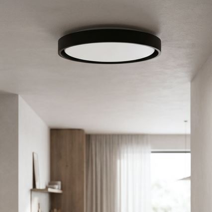 Brilagi - Lámpara de techo LED regulable MATTEO LED/48W/230V 3000-6500K Ø 41 cm negro + mando a distancia