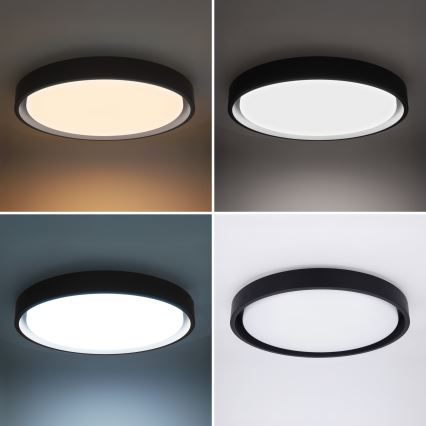 Brilagi - Lámpara de techo LED regulable MATTEO LED/48W/230V 3000-6500K Ø 41 cm negro + mando a distancia