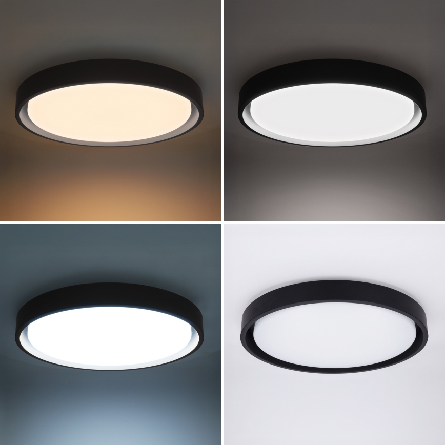 Brilagi - Lámpara de techo LED regulable MATTEO LED/48W/230V 3000-6500K Ø 41 cm negro + mando a distancia