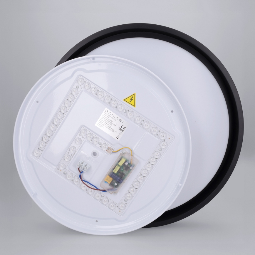 Brilagi - Lámpara de techo LED regulable MATTEO LED/48W/230V 3000-6500K Ø 41 cm negro + mando a distancia