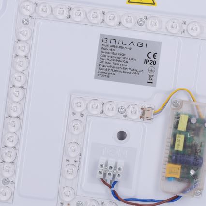 Brilagi - Lámpara de techo LED regulable MATTEO LED/48W/230V 3000-6500K Ø 41 cm negro + mando a distancia