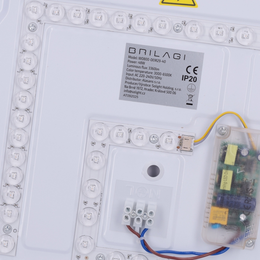Brilagi - Lámpara de techo LED regulable MATTEO LED/48W/230V 3000-6500K Ø 41 cm negro + mando a distancia