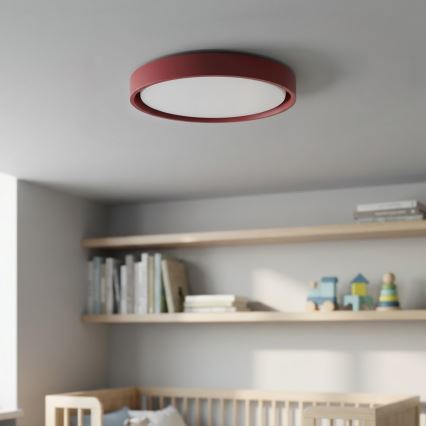 Brilagi - Lámpara de techo LED regulable MATTEO LED/48W/230V 3000-6500K Ø 41 cm roja + mando a distancia