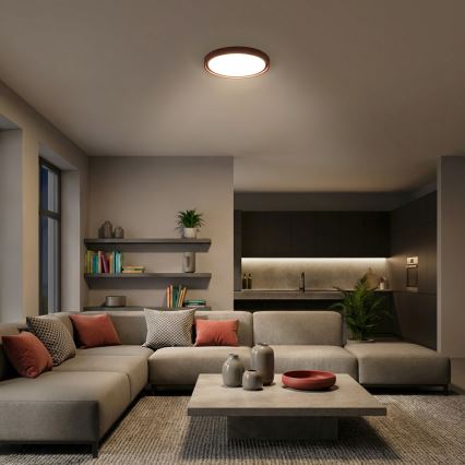 Brilagi - Lámpara de techo LED regulable MATTEO LED/48W/230V 3000-6500K Ø 41 cm roja + mando a distancia