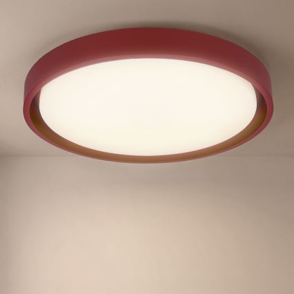 Brilagi - Lámpara de techo LED regulable MATTEO LED/48W/230V 3000-6500K Ø 41 cm roja + mando a distancia