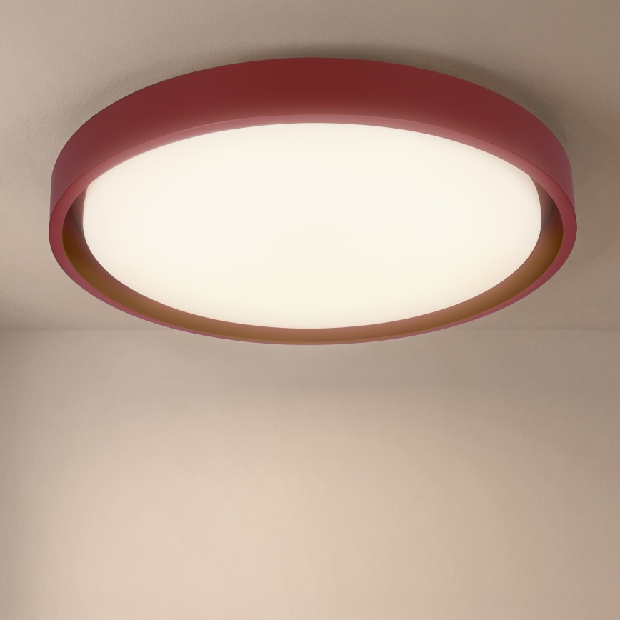 Brilagi - Lámpara de techo LED regulable MATTEO LED/48W/230V 3000-6500K Ø 41 cm roja + mando a distancia