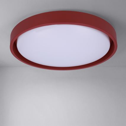 Brilagi - Lámpara de techo LED regulable MATTEO LED/48W/230V 3000-6500K Ø 41 cm roja + mando a distancia