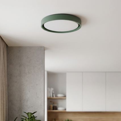 Brilagi - Luminaria de techo LED regulable MATTEO LED/48W/230V 3000-6500K Ø 41 cm verde + mando a distancia