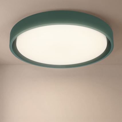 Brilagi - Luminaria de techo LED regulable MATTEO LED/48W/230V 3000-6500K Ø 41 cm verde + mando a distancia