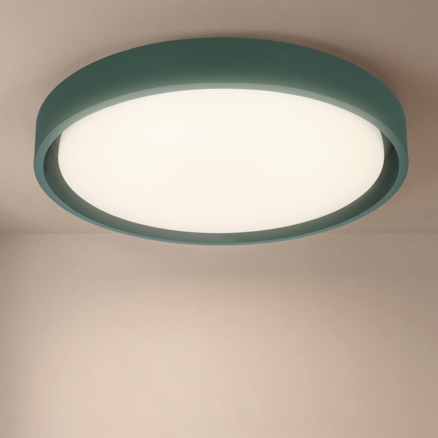 Brilagi - Luminaria de techo LED regulable MATTEO LED/48W/230V 3000-6500K Ø 41 cm verde + mando a distancia