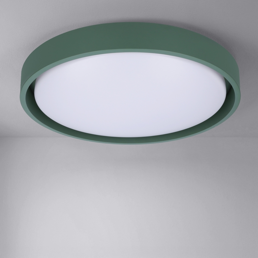 Brilagi - Luminaria de techo LED regulable MATTEO LED/48W/230V 3000-6500K Ø 41 cm verde + mando a distancia