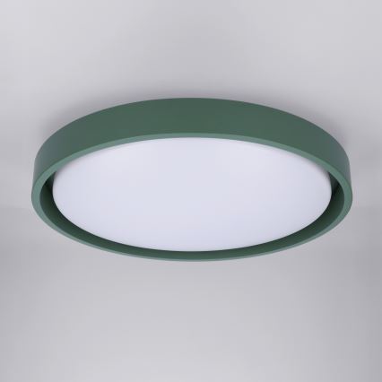 Brilagi - Luminaria de techo LED regulable MATTEO LED/48W/230V 3000-6500K Ø 41 cm verde + mando a distancia